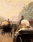 childe hassam Carriage Parade painting